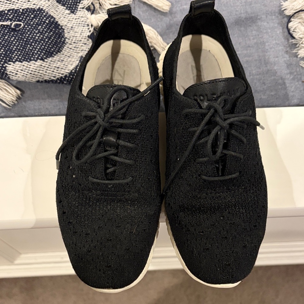 Cole Haan Men's Black Knit Lace-Up Sneakers